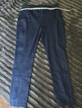 32° Navy High-Waist Cropped Workout Leggings